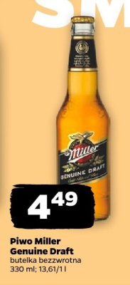 Piwo Miller Genuine Draft promocja w Netto