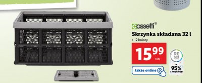Skrzynka sk艂adana 32 l Cassetti promocja