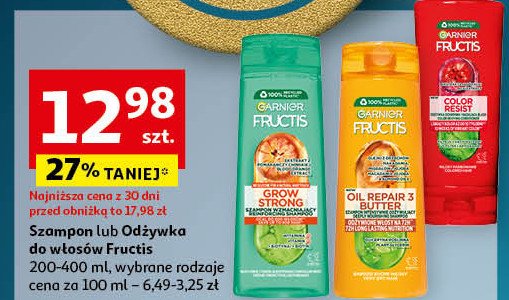 Szampon do włosów Garnier fructis oil repair 3 promocja w Auchan