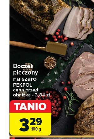 Boczek pieczony Pekpol promocja w Carrefour