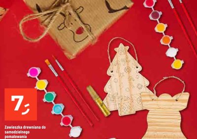 Zawieszka drewniana do samodzielnego pomalowania promocja w Dealz