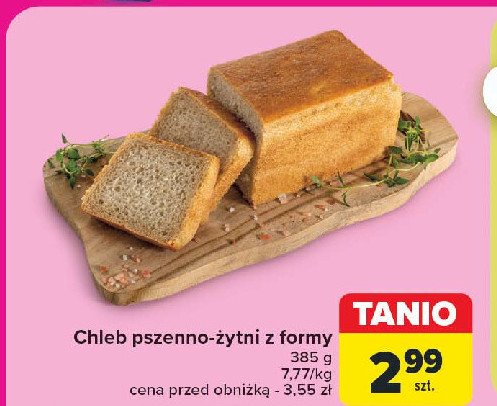 Chleb pszenno-żytni z formy promocja