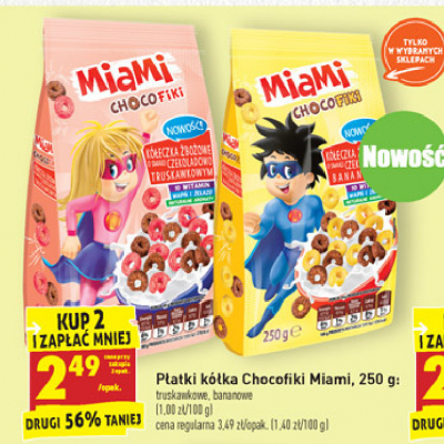 Płatki kółka bananowo-czekoladowe Miami promocja