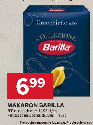 Makaron orecchiette Barilla promocja