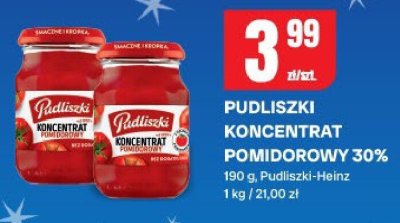 Koncentrat pomidorowy Pudliszki 30% promocja w Chorten
