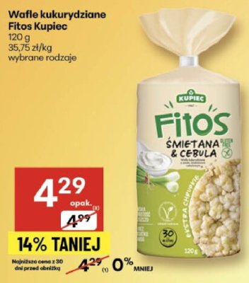 Wafle kukurydziane Fitos Kupiec 120 g promocja w Delikatesy Centrum