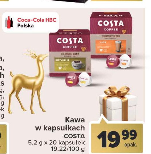 Kawa latte Costa coffee signature blend promocja