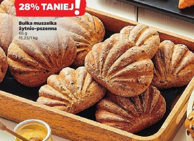 Bułka muszelka żytnio-pszenna promocja w Netto