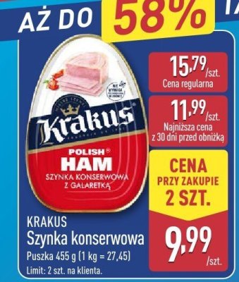 Szynka konserwowa promocja w Aldi