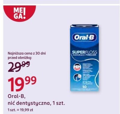 Nić dentystyczna Super Floss promocja w Rossmann