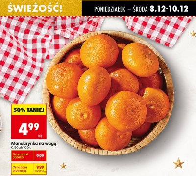 Mandarynka na wagę promocja w Biedronka
