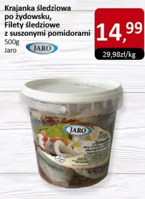 Krajanka śledziowa po żydowsku, Filety śledziowe z suszonymi pomidorami Jaro promocja w Market Point
