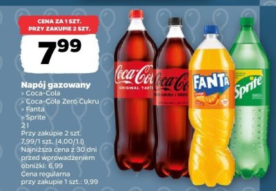 Napój gazowany Coca-Cola promocja w Netto