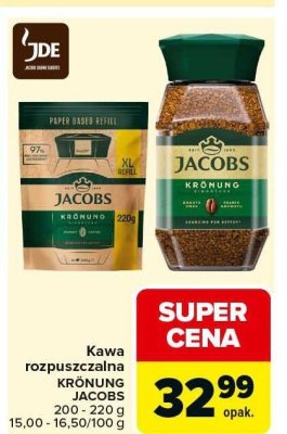 Kawa rozpuszczalna KRÖNUNG JACOBS promocja w Carrefour Market