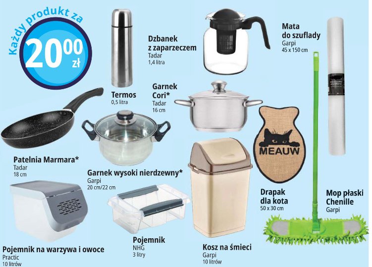 Garnek wysoki 20 cm Garpi promocja