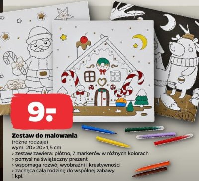 Zestaw do malowania, różne rodzaje promocja w Netto