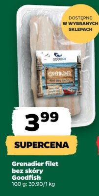 Grenadier filet bez skóry  promocja w Netto