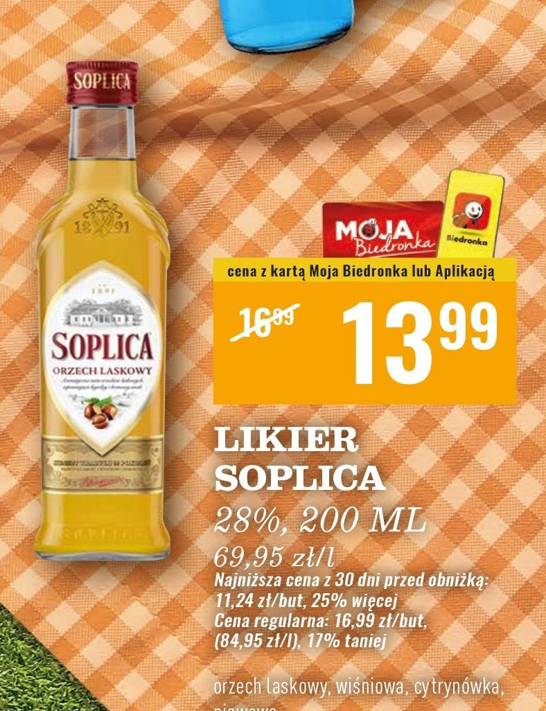 Wódka Soplica orzech laskowy promocja w Biedronka