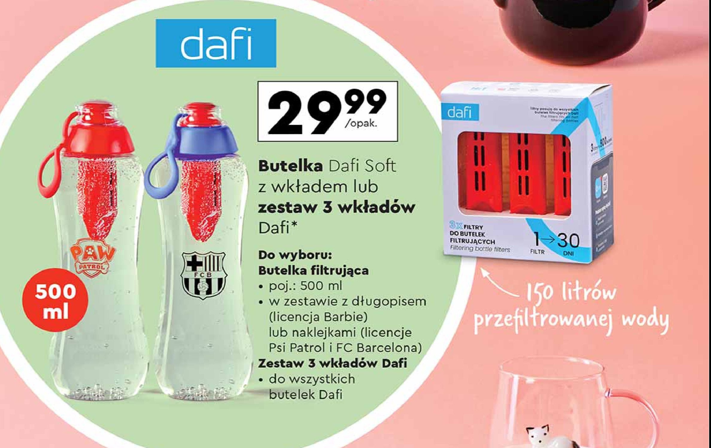 Butelka soft psi patrol 500 ml Dafi promocja