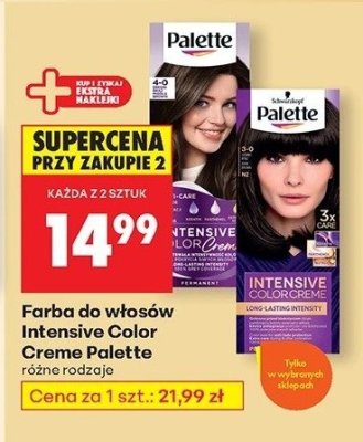 Farba do włosów Intensive Color Creme różne rodzaje promocja w Biedronka