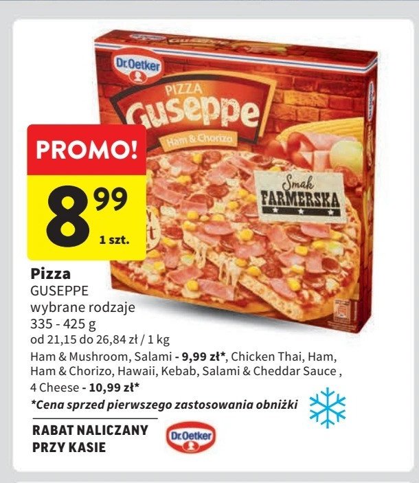 Pizza z szynką Dr. oetker guseppe promocja