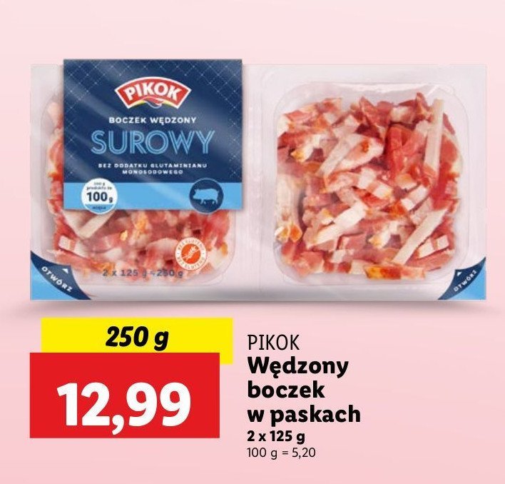 Boczek wędzony surowy Pikok promocja