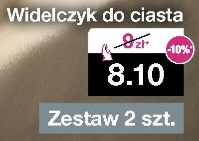 Widelczyk do ciasta - Zestaw 2 szt. promocja w Woolworth