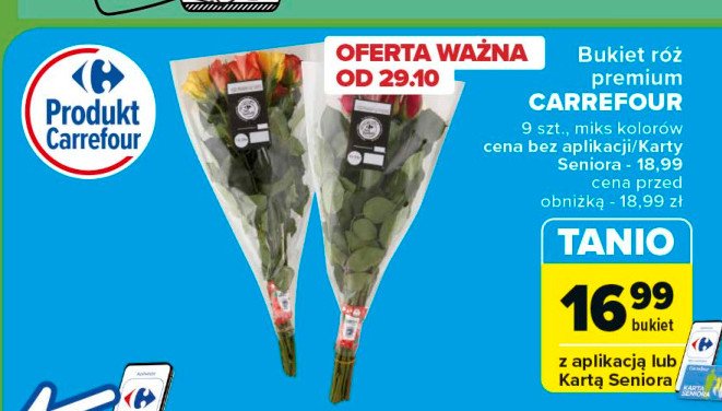 Bukiet róż Carrefour promocja