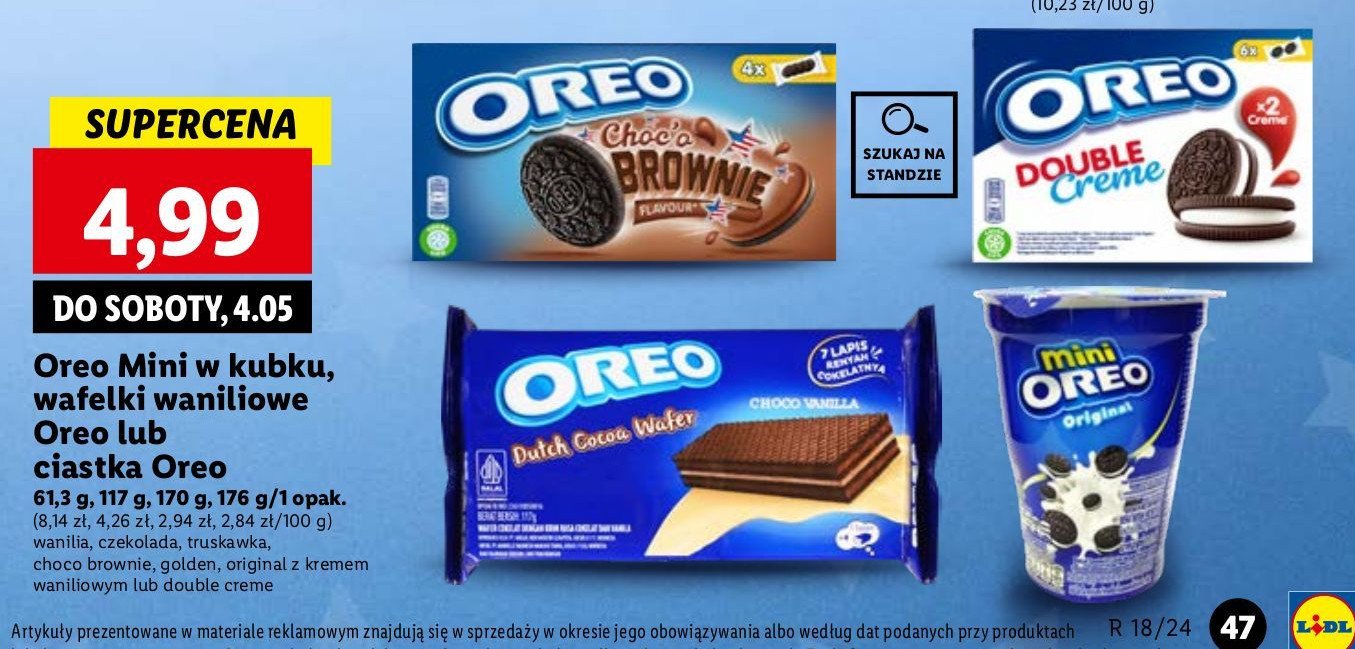 Wafelki choco vanilla Oreo promocja