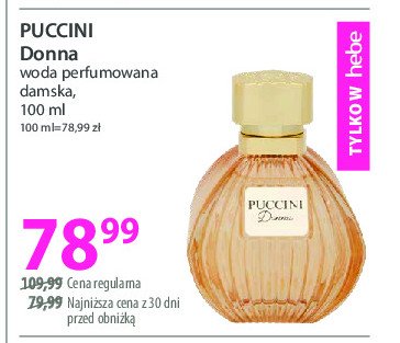 Woda perfumowana Puccini donna promocja