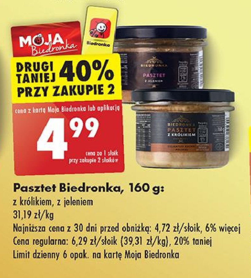 Pasztet z królikiem Biedronka promocja