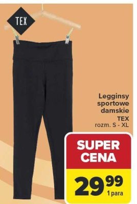 Legginsy sportowe damskie rozm. S - XL promocja w Carrefour