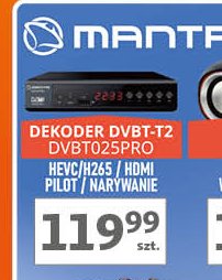 Dekoder dvbt-t2 Manta promocja