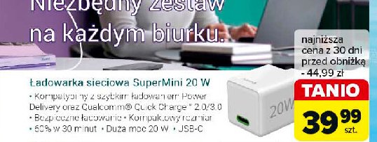 Ładowarka sieciowa mini usb Hama promocja w Carrefour