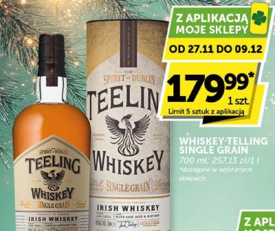 Whiskey Teeling Single Grain promocja w Groszek
