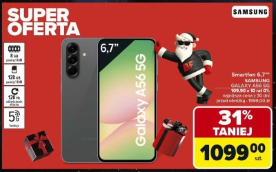 Smartfon 6,7'' Galaxy A56 5G Samsung promocja w Carrefour