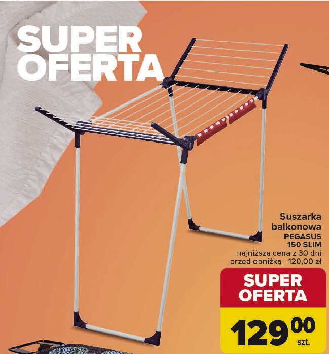 Suszarka balkonowa leifheit pegasus 150 promocja w Carrefour