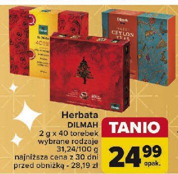 Zestaw herbat roses Dilmah promocja w Carrefour