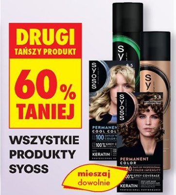 Kosmetyki do włosów wszystkie rodzaje promocja w Biedronka