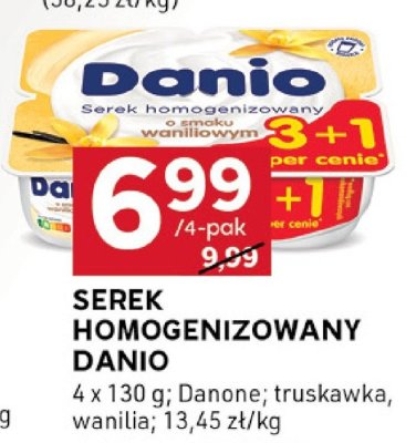 Serek homogenizowany wanilia Danone promocja w Stokrotka