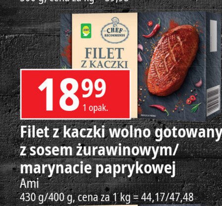 Filet z kaczkki z sosem żurawinowym Ami promocja w Leclerc