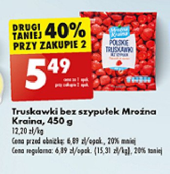 Truskawki Mroźna kraina promocja