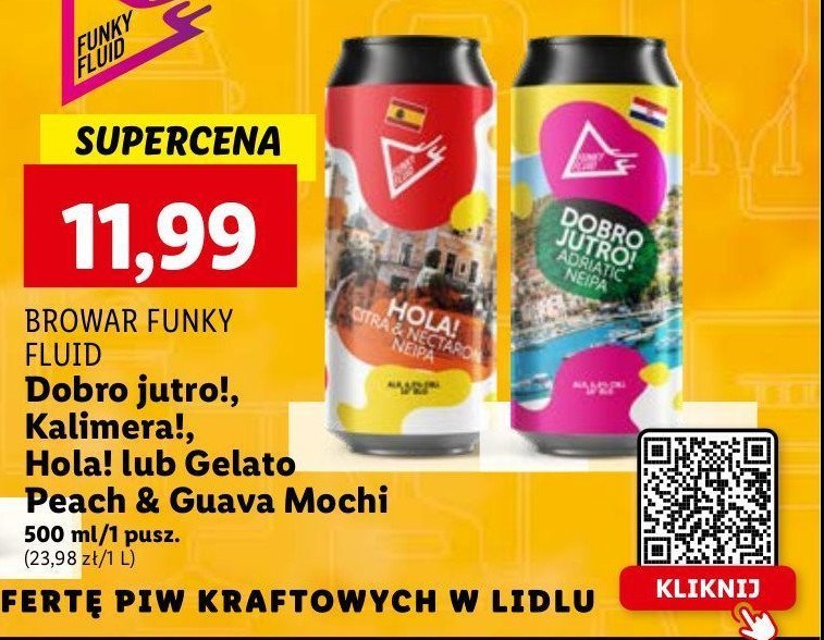 Piwo Funky fluid dobro jutro! promocja