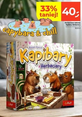 Gra karciana rodzinna Kapibary Herbaciary promocja w Dealz