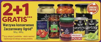 Warzywa konserwowe Zaczarowany Ogród różne rodzaje promocja w POLOmarket