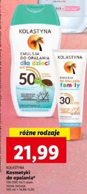 Emulsja dla dzieci spf 50 Kolastyna kids promocja