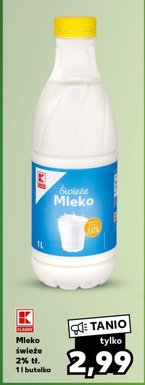 Mleko 2% K-classic promocja
