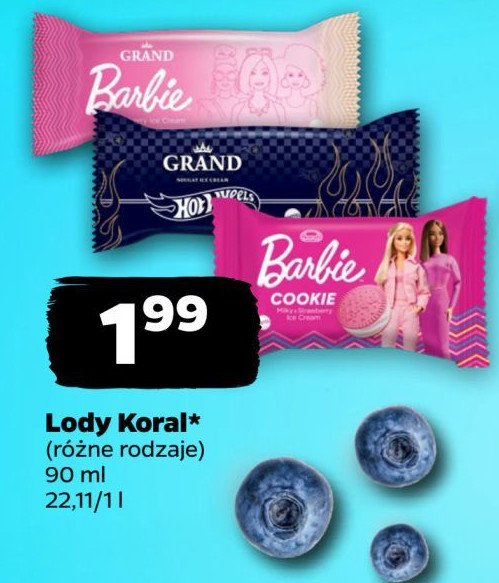 Lód barbie Koral promocja