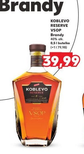 Brandy Koblevo reserve vsop promocja w Kaufland