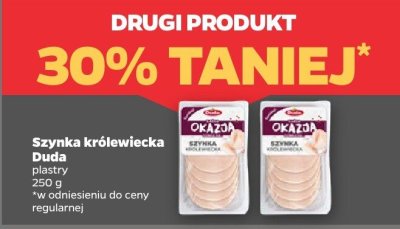 Szynka królewiecka plastry DRUGA -30% promocja w Netto